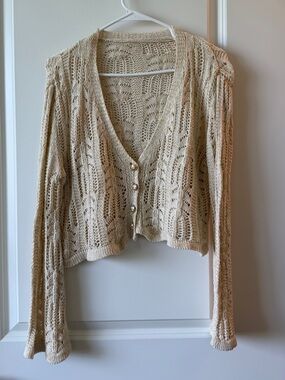 Gold Knit Cardigan